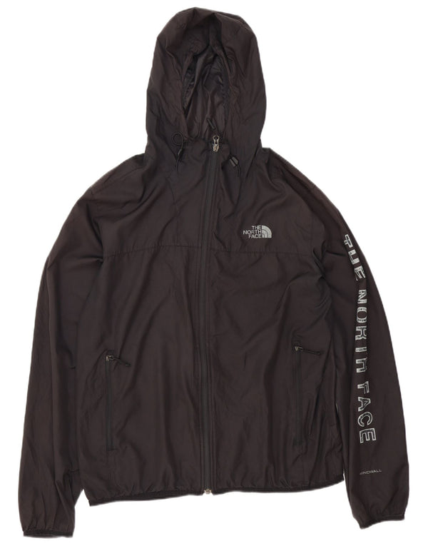 Jaqueta de chuva masculina The North Face Graphic com capuz Reino Unido 38 poliéster preto médio