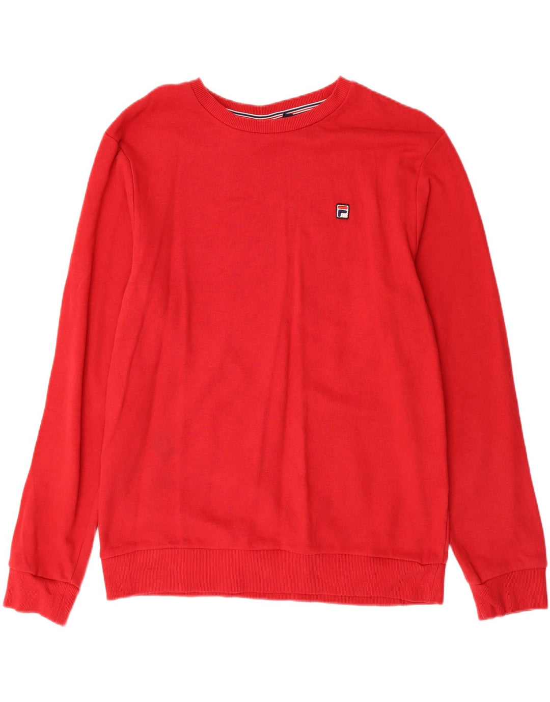 FILA Moletom Masculino Jumper Pequeno Algodão Vermelho