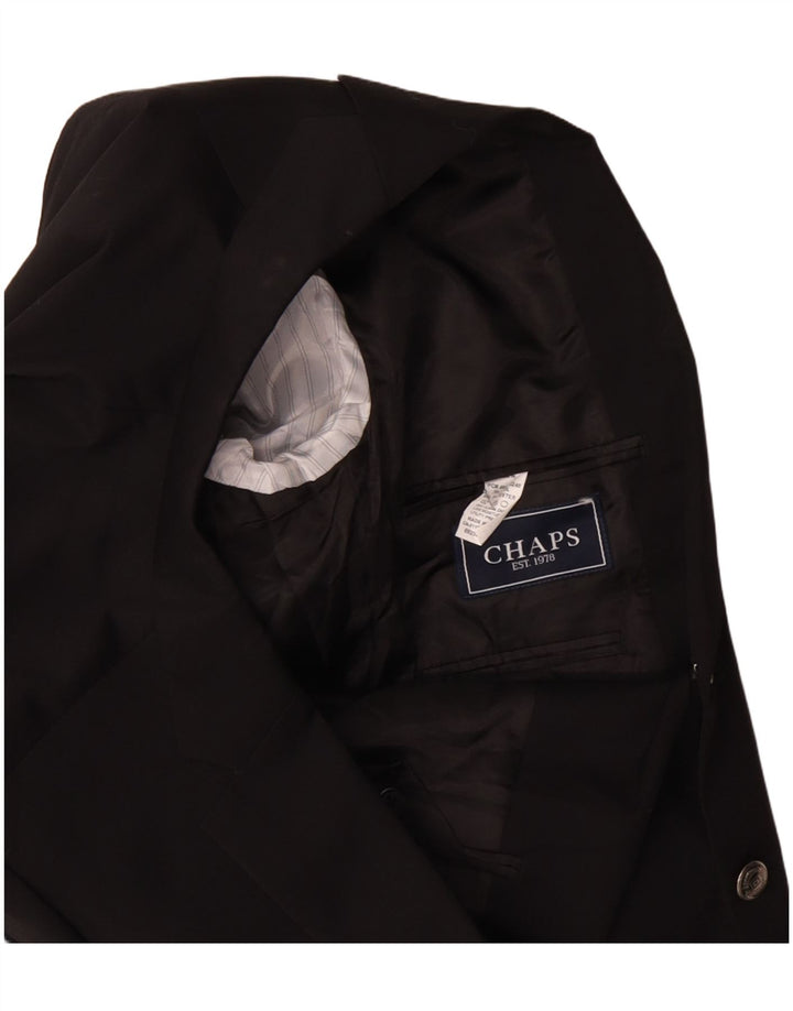 Jaqueta blazer masculina de 2 botões CHAPS Reino Unido 38 médio preto