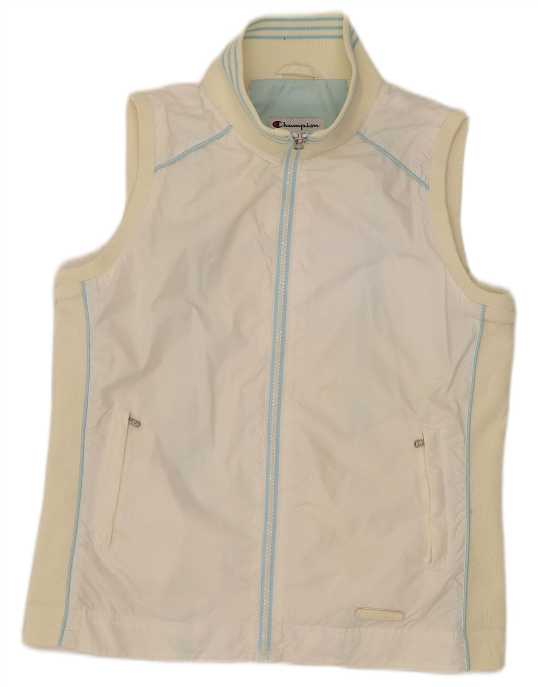 Jaqueta de agasalho Champion Boys 9-10 anos médio off white colorblock