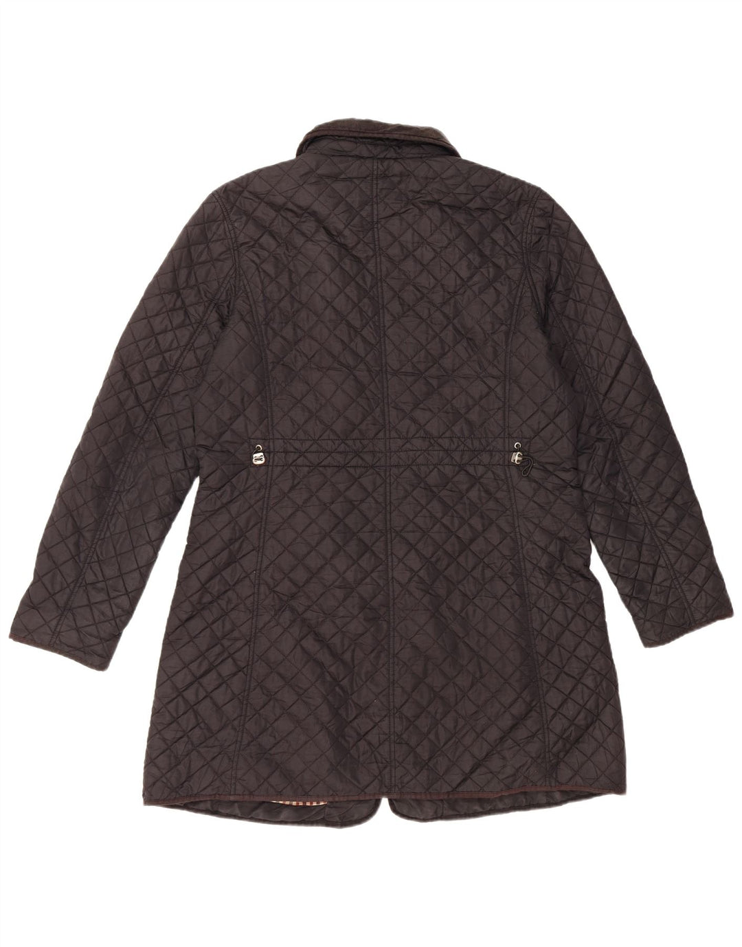 Jaqueta feminina acolchoada acolchoada Hobbs UK 14 nylon preto médio