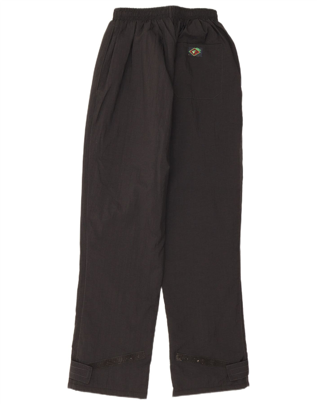 Calça corta-vento feminina vintage UK 4 XS preta
