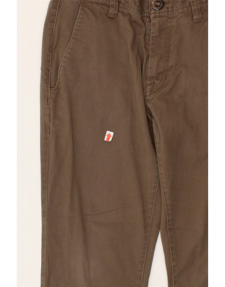 VOLCOM Mens Straight Chino Trousers W29 L26  Brown Cotton Vintage Volcom and Second-Hand Volcom from Messina Hembry 