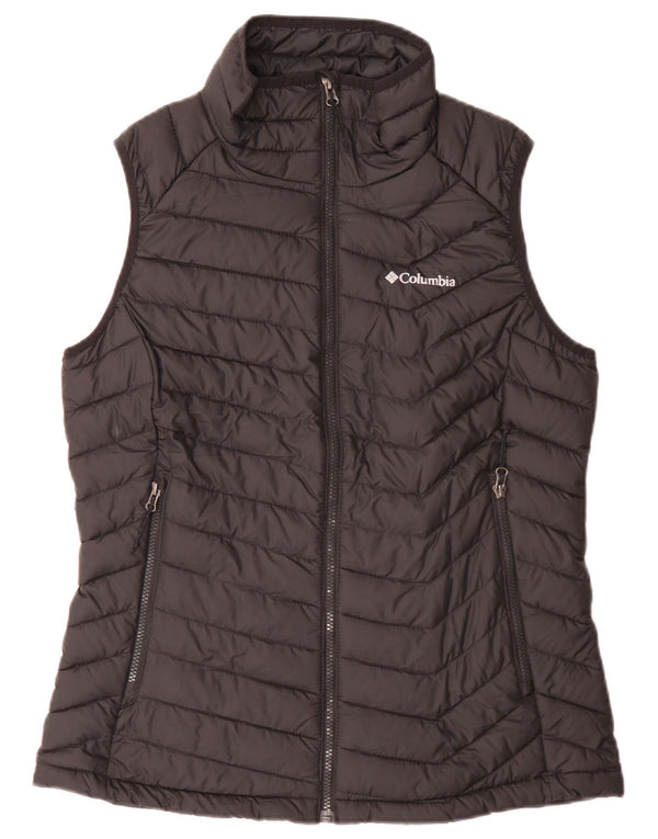 Columbia Womens Omni-Heat Graphic acolchoado Gilet UK 16 grande poliéster preto