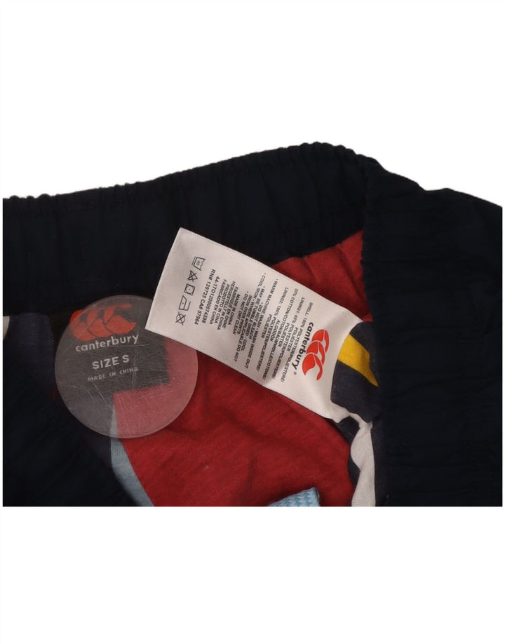 Calça esportiva masculina CANTERBURY pequena azul marinho poliéster