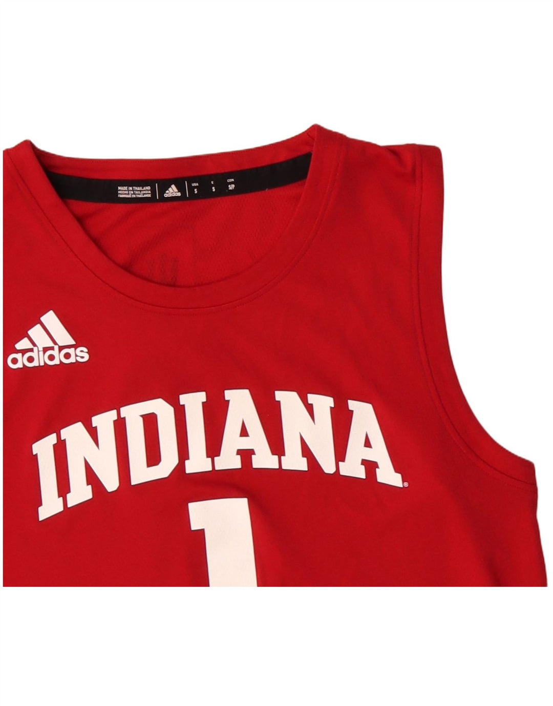 ADIDAS Mens Indiana Graphic Vest Top Pequeno Poliéster Vermelho