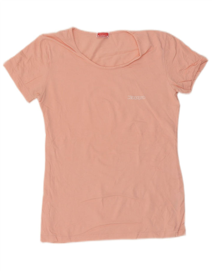 Camiseta feminina Kappa UK 12 algodão rosa médio