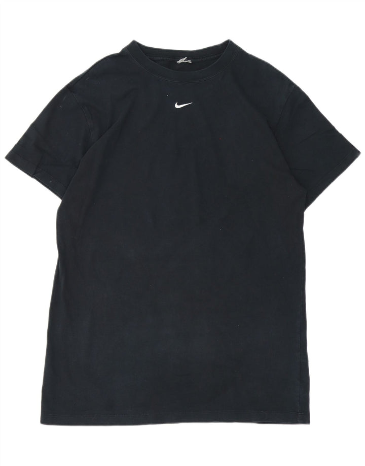 Camiseta masculina NIKE Top grande algodão azul marinho