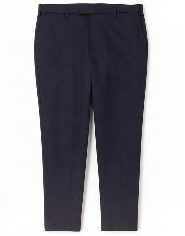Calça masculina Marks & Spencer sob medida Slim Suit W40 L33 azul marinho