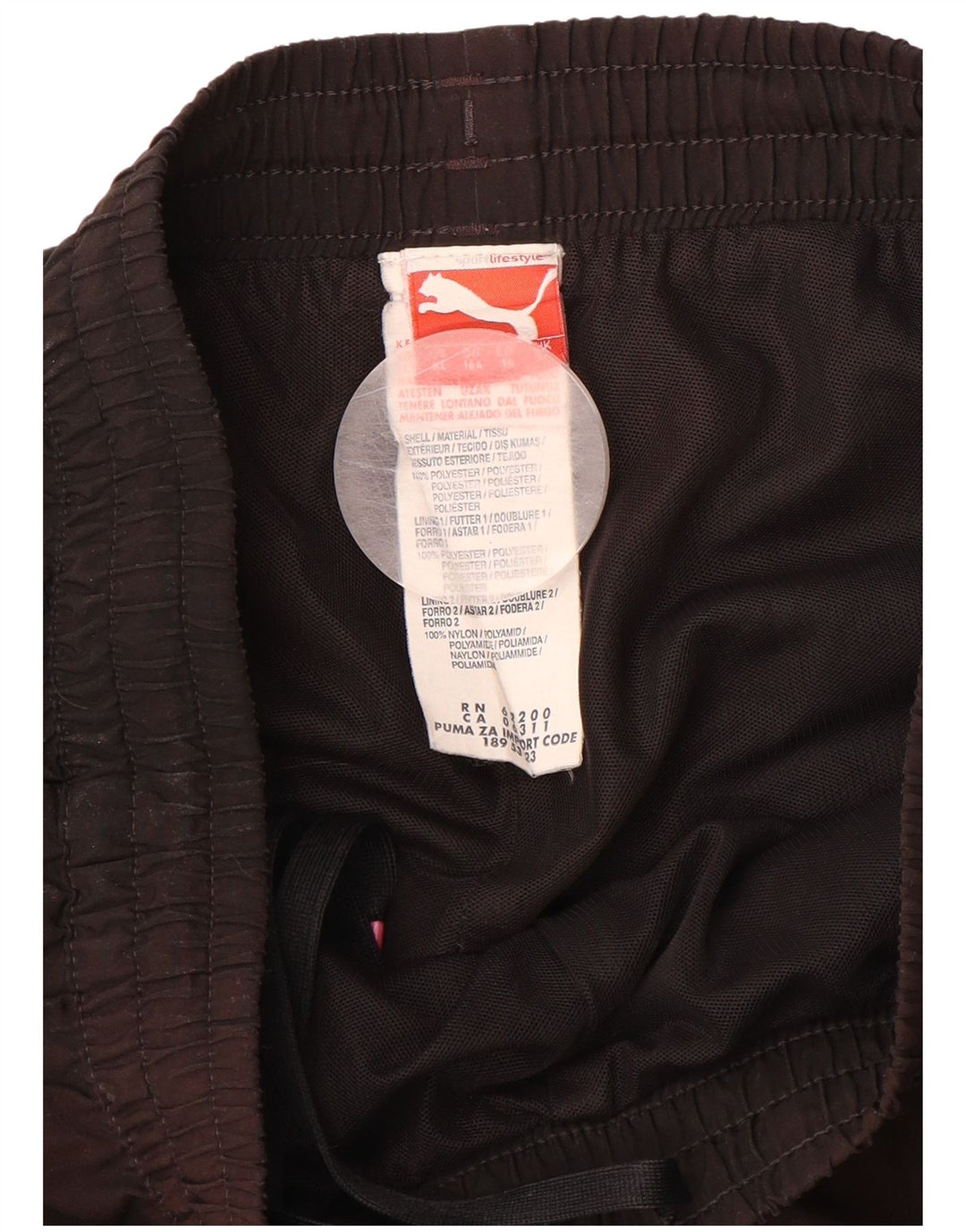 Calças de treino PUMA Menino 15-16 Anos Preto Poliéster