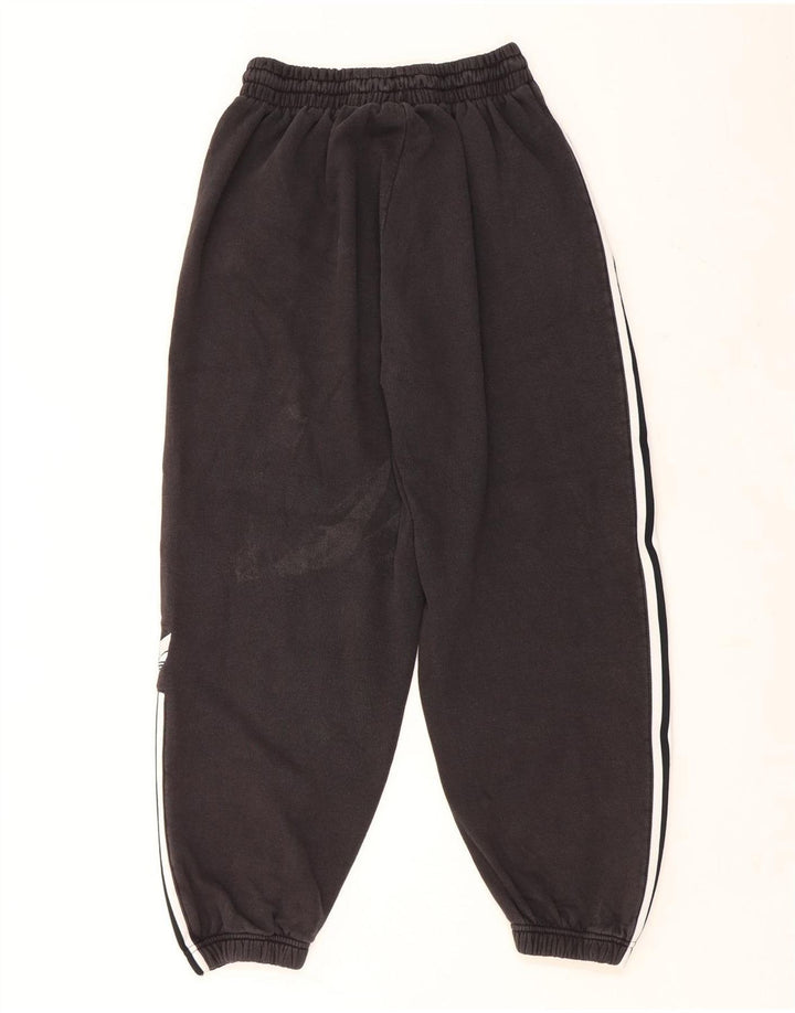 ADIDAS Womens Tracksuit Calças Joggers UK 14 Médio Algodão Preto