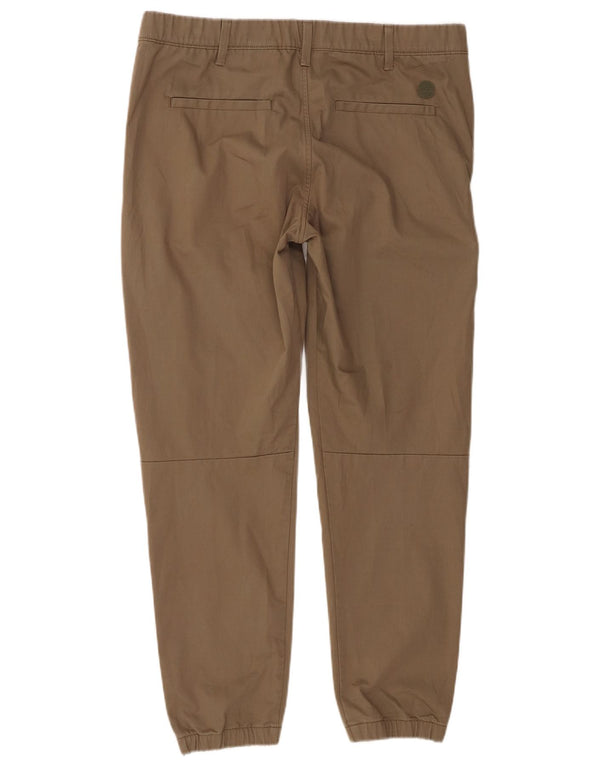 Calça cargo masculina Timberland W35 L29 algodão cáqui