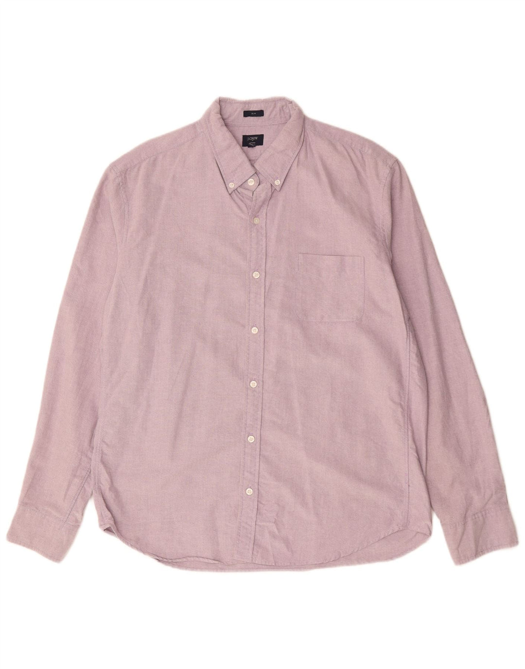 J. CREW Camisa masculina Oxford Slim XL algodão roxo