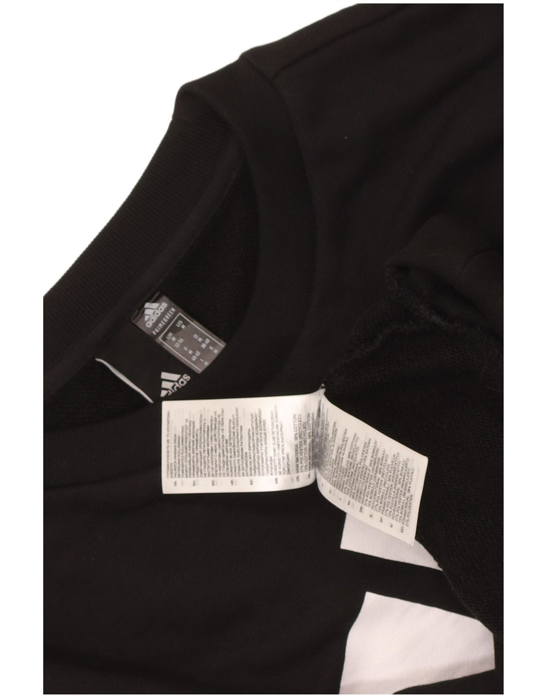 Adidas feminino gráfico oversized moletom jumper reino unido 12/14 médio preto