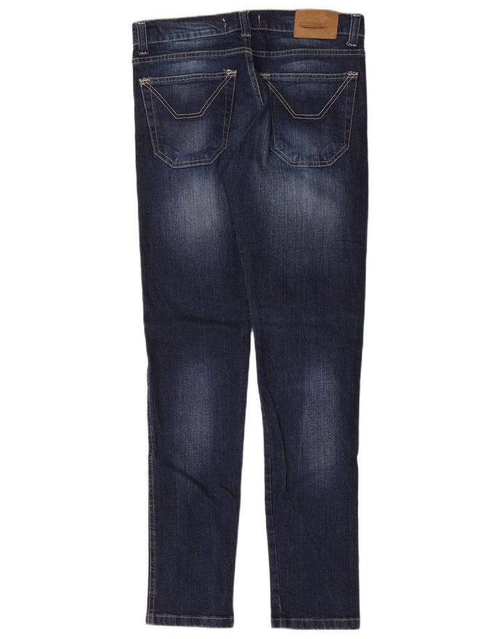 Jeckerson Jeans Slim Feminino IT 44 Médio W32 L31 Azul Colorblock