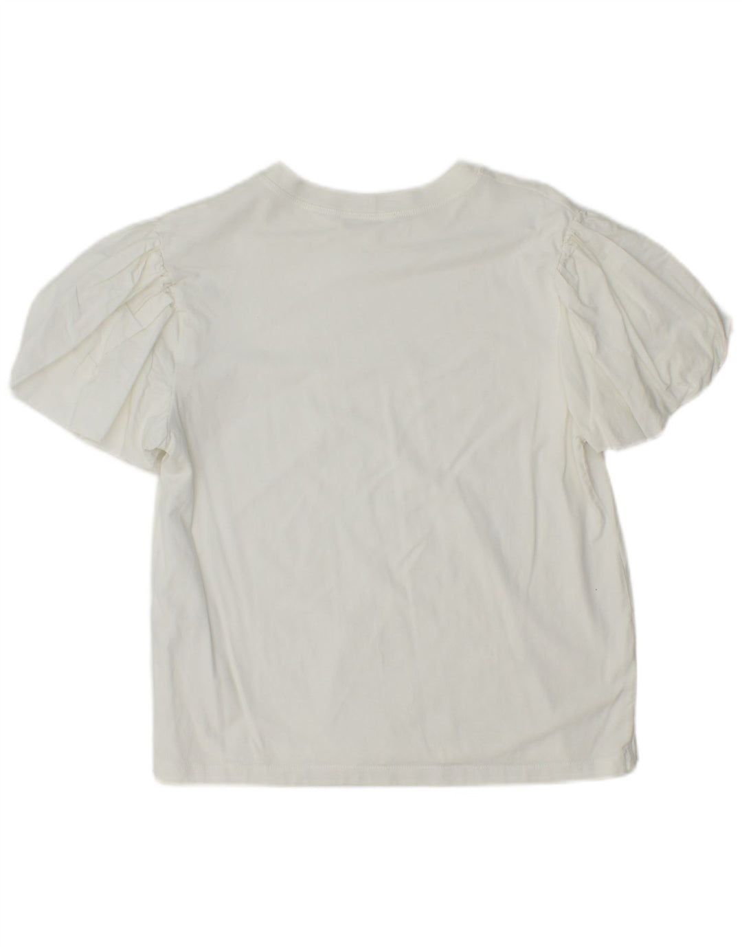 Blusa feminina Zara Top UK 12 algodão branco médio