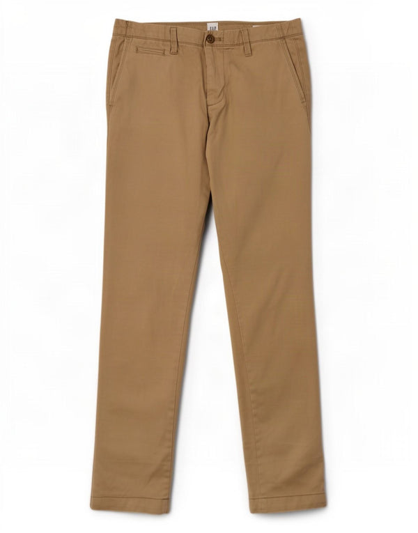 Calça Chino Slim Masculina Gap W30 L32 Algodão Bege