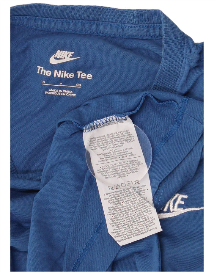 Camiseta masculina Nike Top pequeno algodão azul