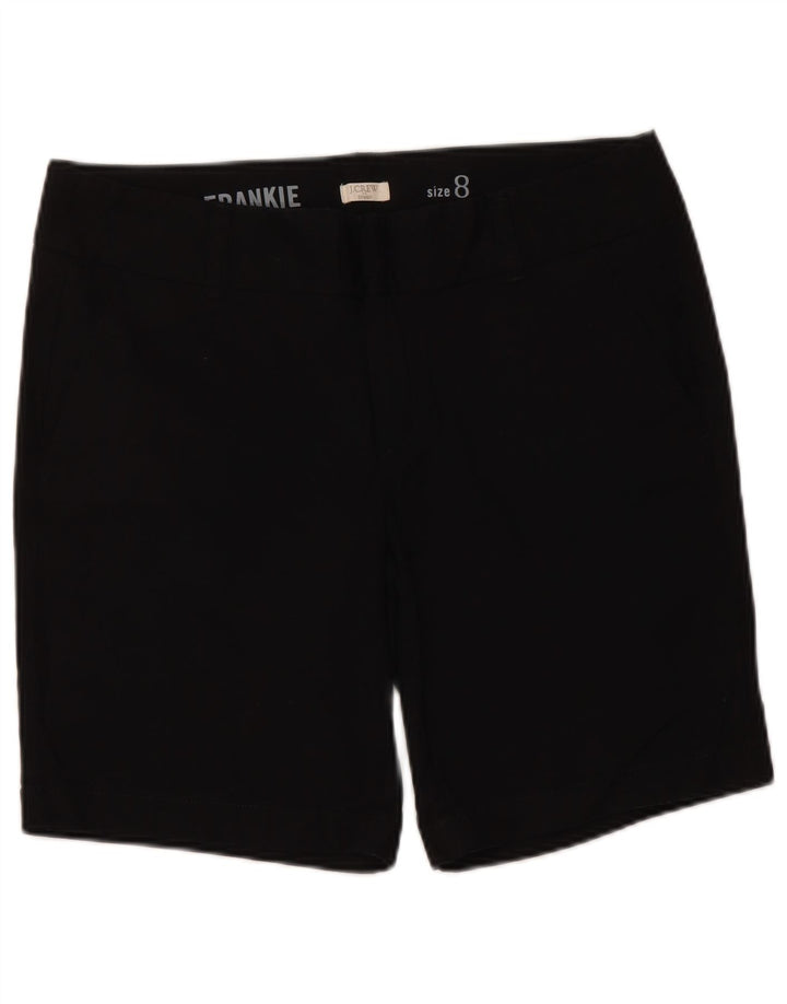 J. CREW Shorts Frankie Chino feminino US 8 médio W34 algodão preto