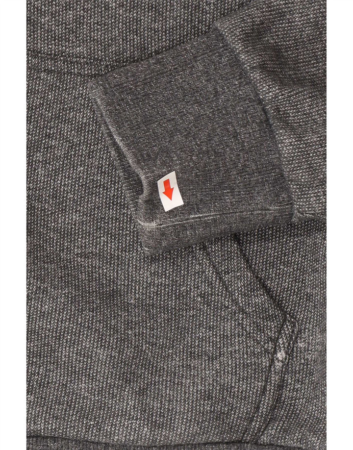 Suéter com capuz masculino Superdry XL cinza algodão