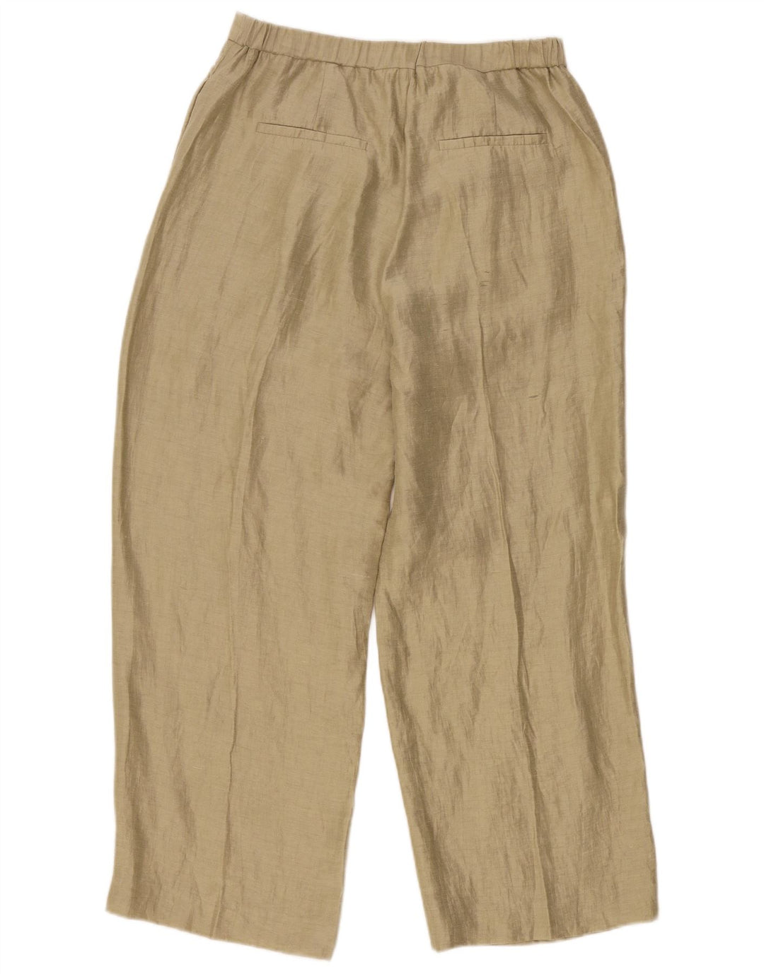 Calça Chino Reta Feminina Massimo Dutti EU 40 Médio W30 L28 Bege