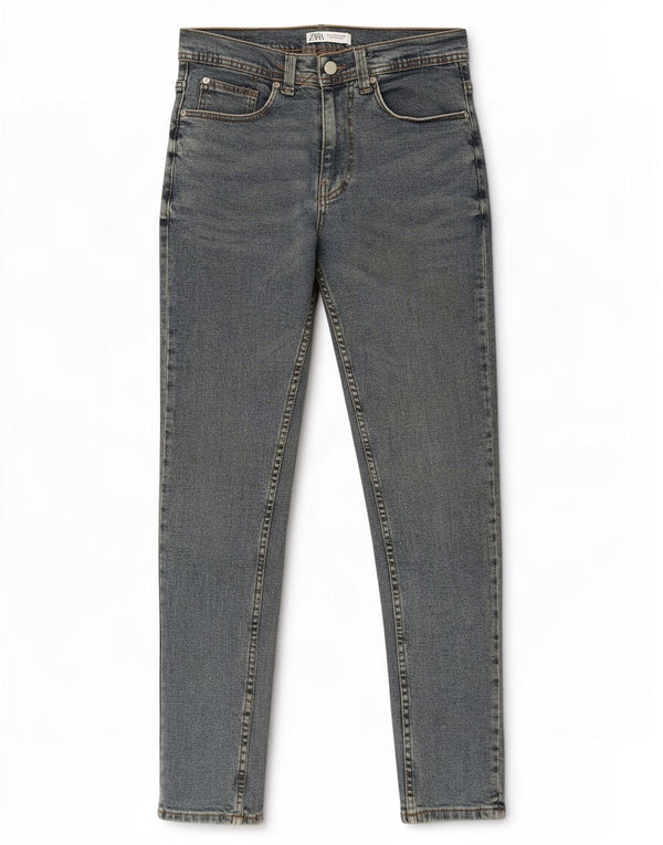 Zara Jeans Slim Feminino EU 42 Grande W32 L30 Azul