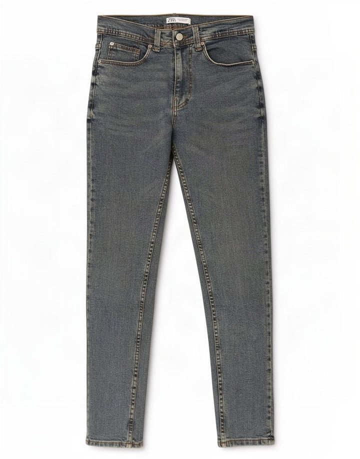Zara Jeans Slim Feminino EU 42 Grande W32 L30 Azul
