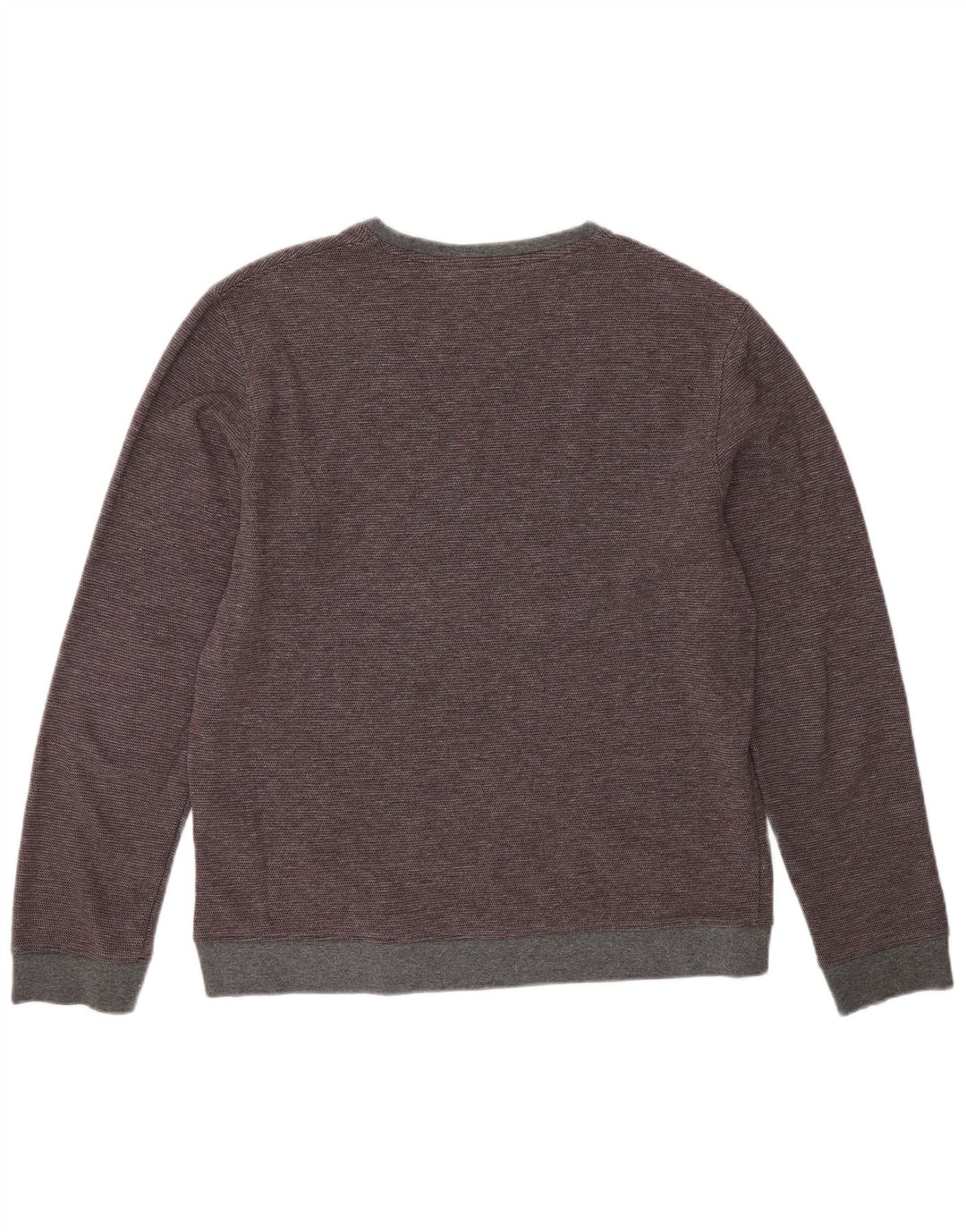 Suéter masculino Ted Baker com gola redonda tamanho 3 médio algodão borgonha