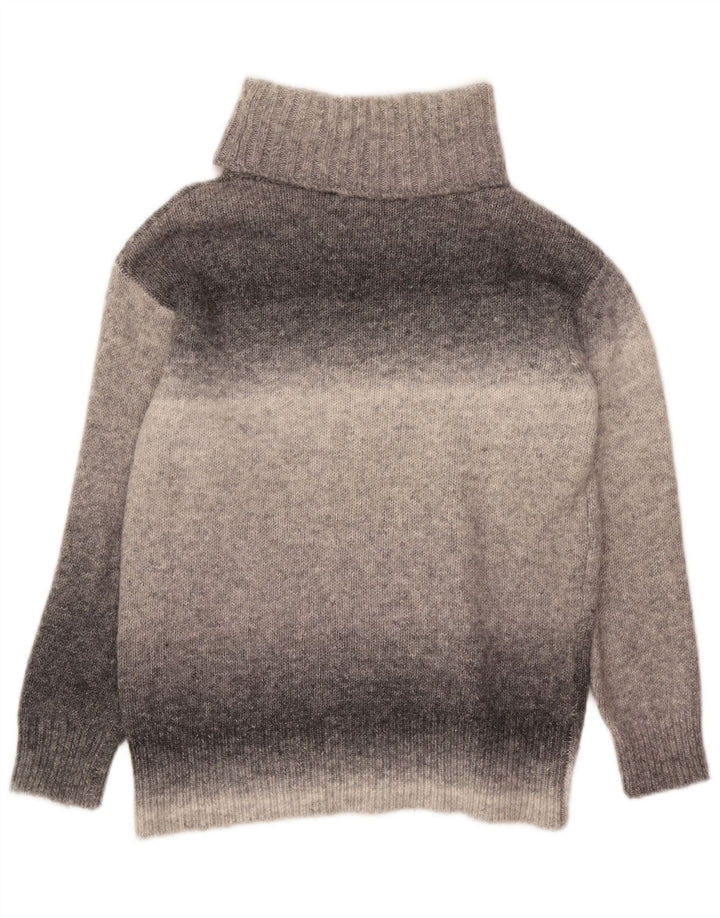 Suéter feminino Marks & Spencer com gola redonda Reino Unido 14 cinza médio