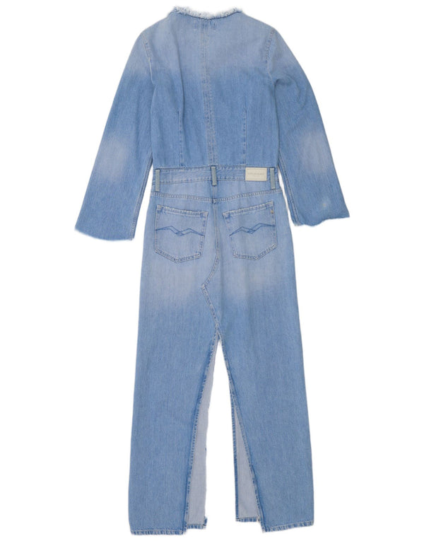 Macacão jeans feminino Replay UK 10 algodão azul pequeno