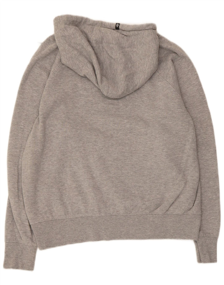 Jumper feminino com capuz Volcom US 10 grande algodão cinza