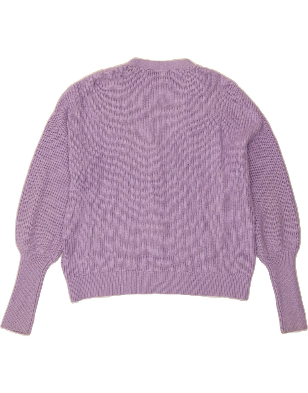 MARKS & SPENCER Womens Cardigan Sweater UK 14 Medium Purple Viscose Vintage Marks & Spencer and Second-Hand Marks & Spencer from Messina Hembry 