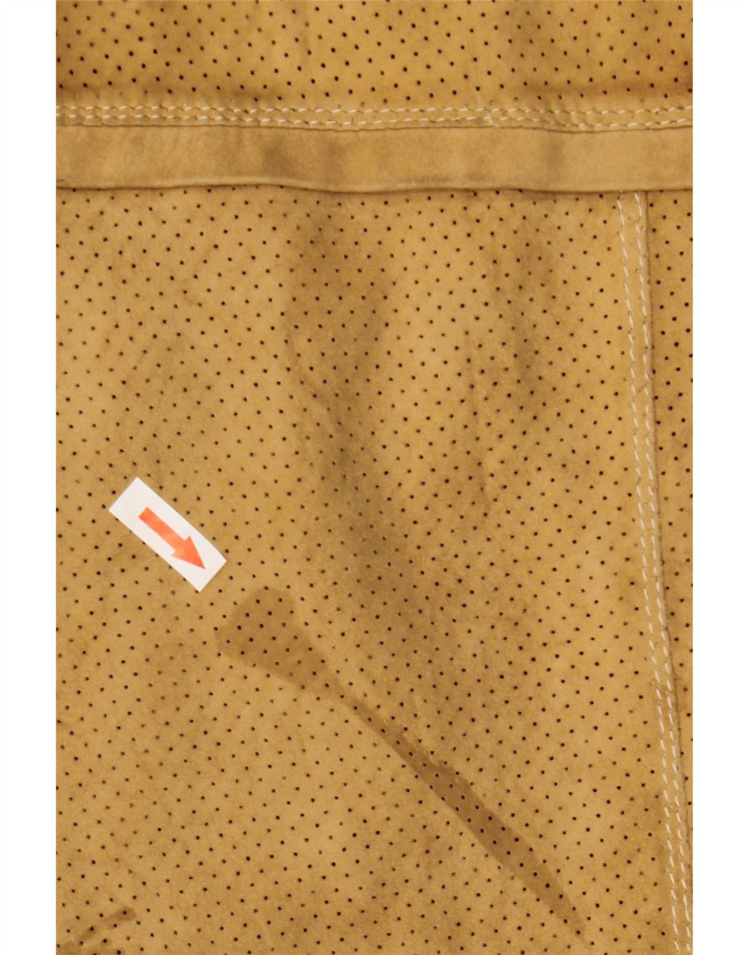 Jaqueta de camurça masculina vintage UK 34 XS bege