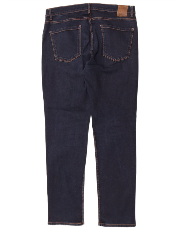 Calça jeans reta masculina Penguin W36 L32 algodão azul marinho