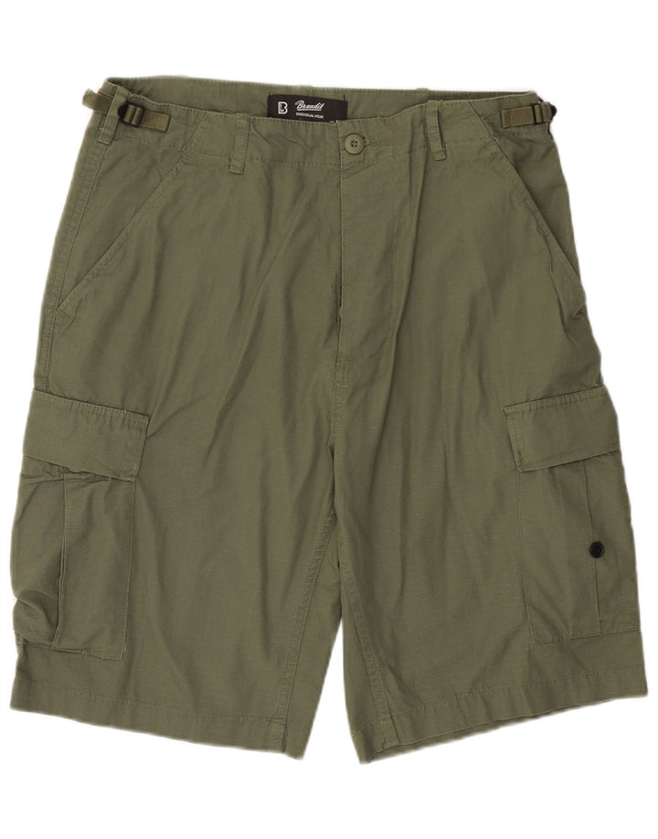 Shorts cargo masculino BRANDIT médio W32 algodão cáqui