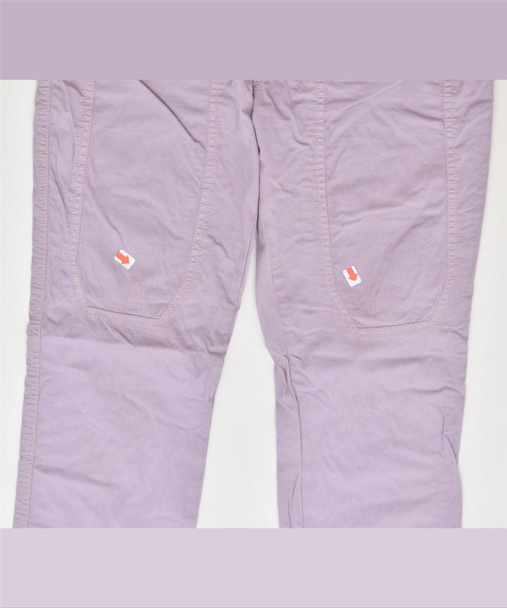 JECKERSON Womens Straight Casual Trousers W29 L29 Purple Cotton | Vintage | Thrift | Second-Hand | Used Clothing | Messina Hembry 
