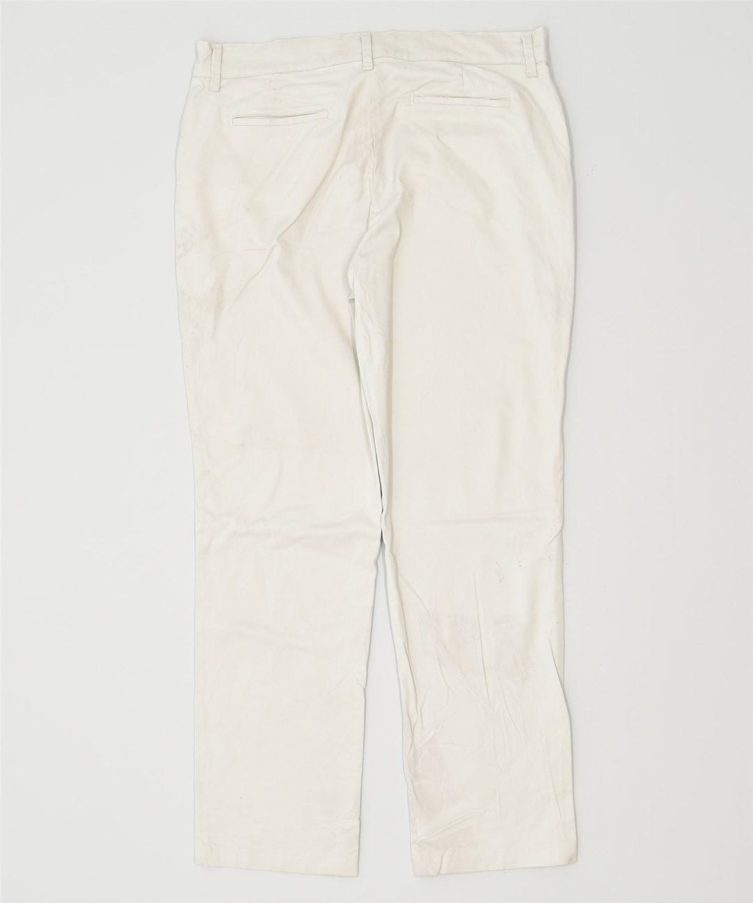 LEE Womens Relaxed Fit Straight Casual Trousers W38 L33 White Cotton | Vintage | Thrift | Second-Hand | Used Clothing | Messina Hembry 