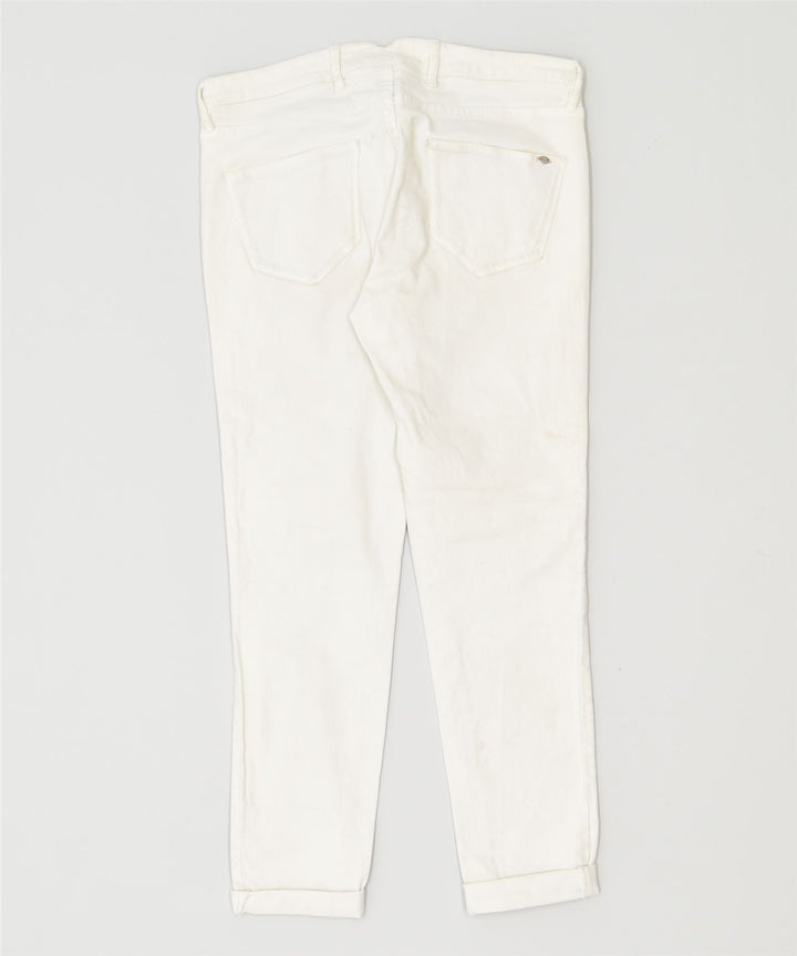 MASSIMO DUTTI Womens Crop Slim Jeans EU 38 Medium W30 L28 White | Vintage | Thrift | Second-Hand | Used Clothing | Messina Hembry 