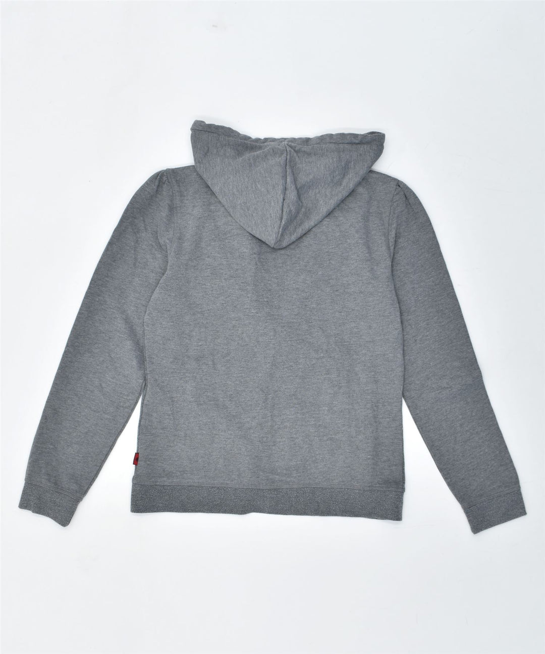 KAPPA Womens Zip Hoodie Sweater UK 14 Large Grey Cotton | Vintage | Thrift | Second-Hand | Used Clothing | Messina Hembry 