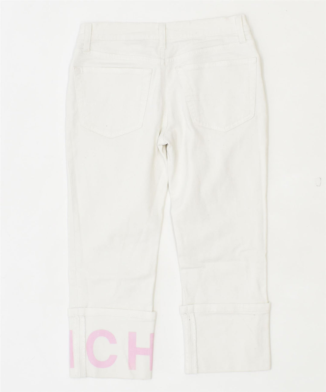 RICHMOND Womens Capri Jeans W25 L19 White Cotton | Vintage | Thrift | Second-Hand | Used Clothing | Messina Hembry 