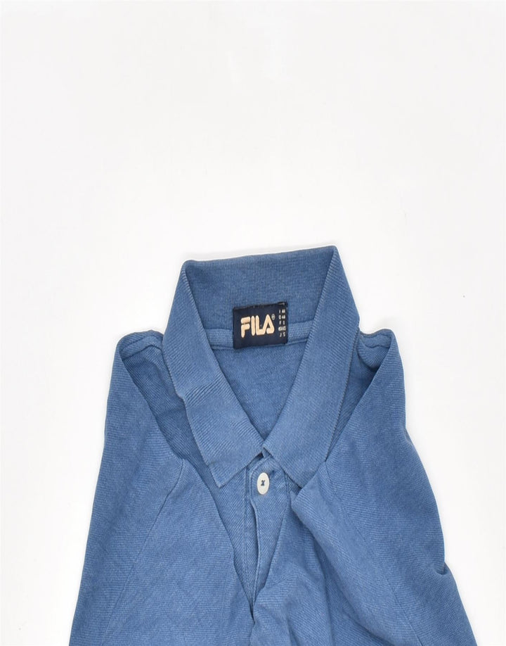 FILA Mens Polo Shirt XS Blue Cotton | Vintage | Thrift | Second-Hand | Used Clothing | Messina Hembry 