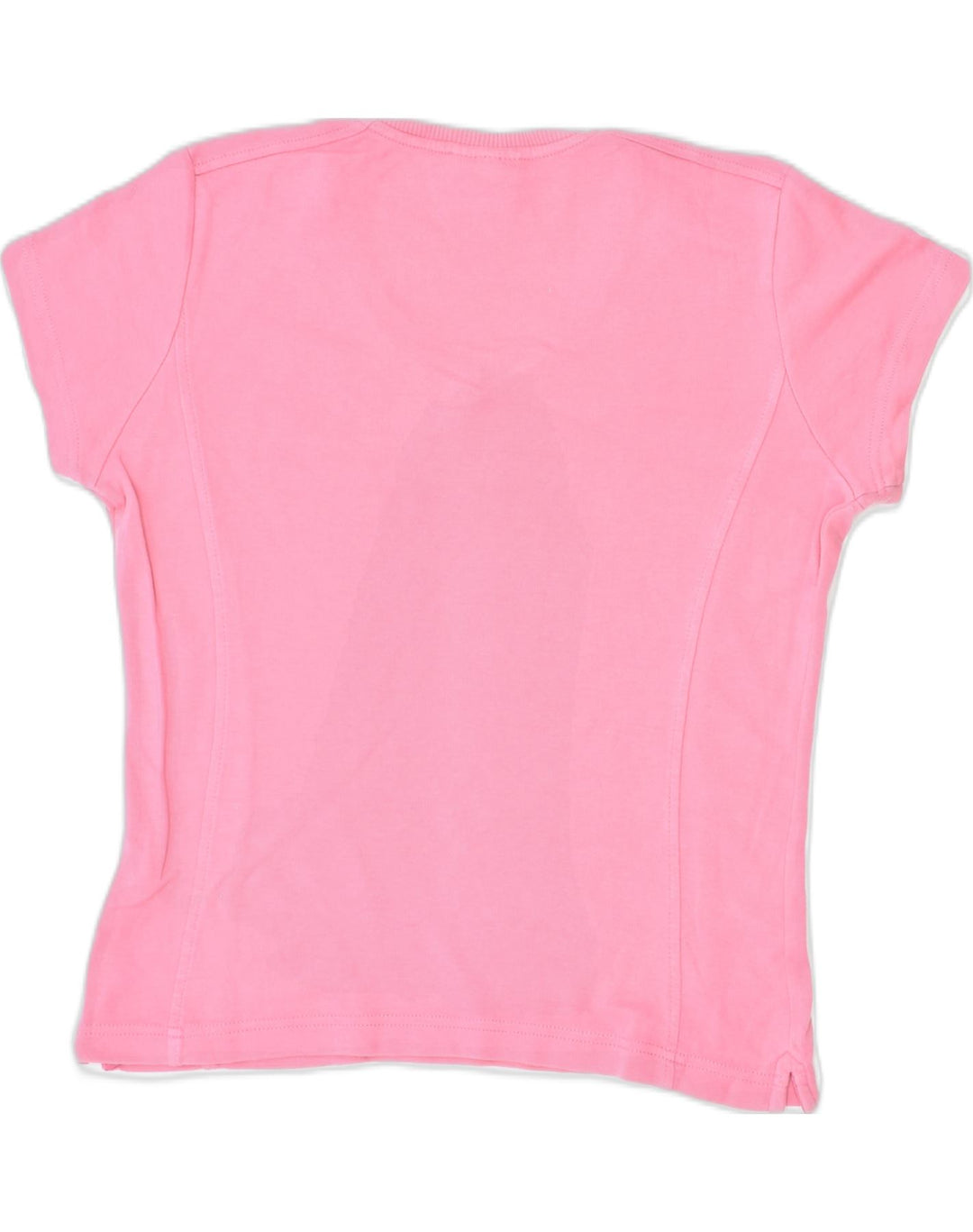 CHAMPION Womens T-Shirt Top UK 12 Medium Pink Cotton | Vintage | Thrift | Second-Hand | Used Clothing | Messina Hembry 