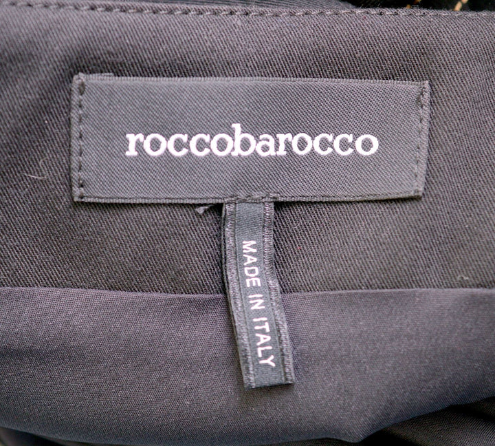 ROCCOBAROCCO Womens Pencil Skirt IT 46 Large W34 Black Polyester - Second Hand & Vintage Designer Clothing - Messina Hembry