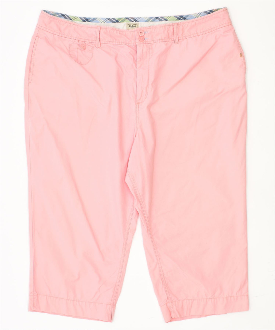 L.L.BEAN Womens Capri Chino Trousers W46 L21 Pink Cotton Classic | Vintage | Thrift | Second-Hand | Used Clothing | Messina Hembry 