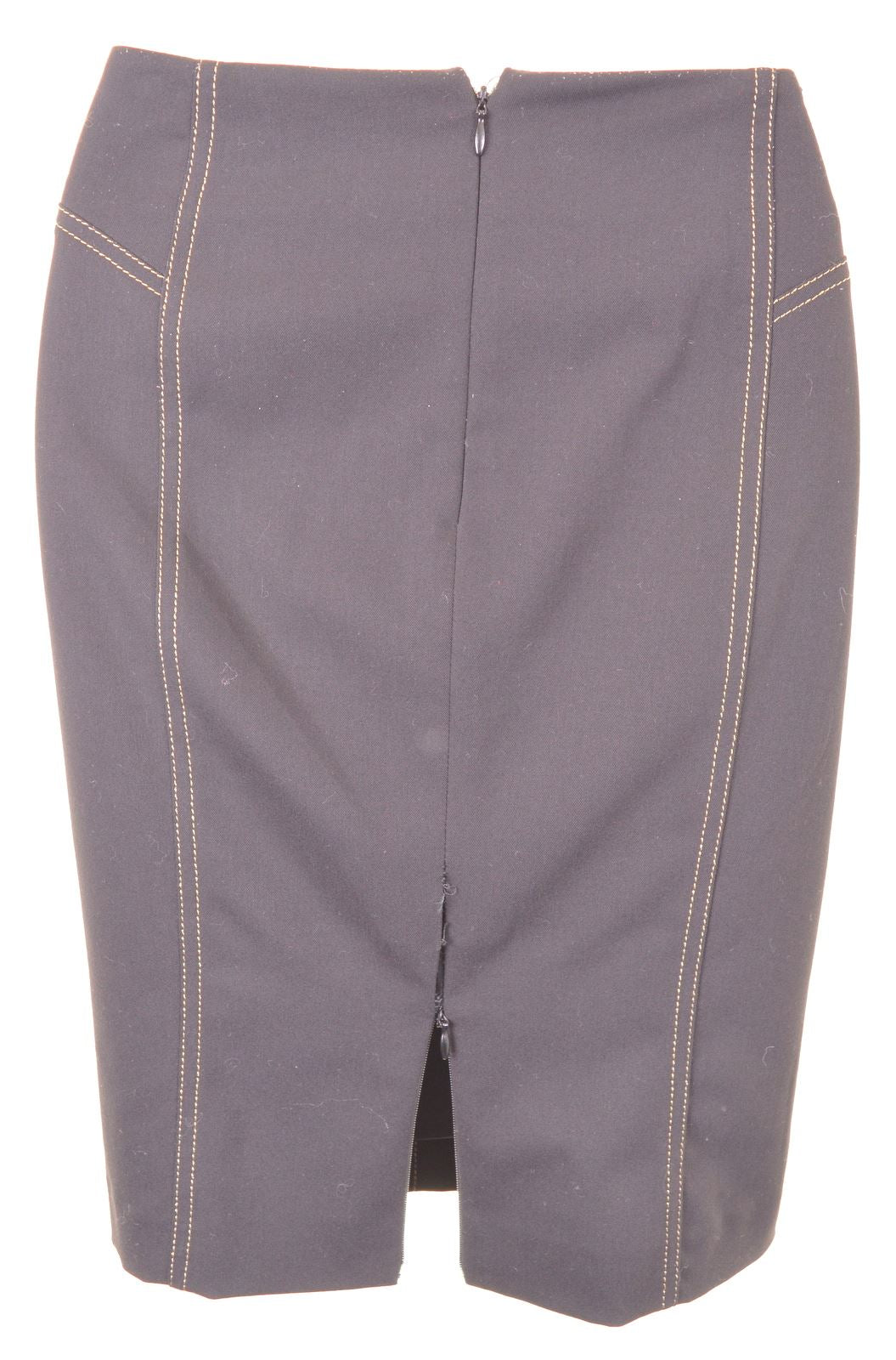 ROCCOBAROCCO Womens Pencil Skirt IT 46 Large W34 Black Polyester - Second Hand & Vintage Designer Clothing - Messina Hembry